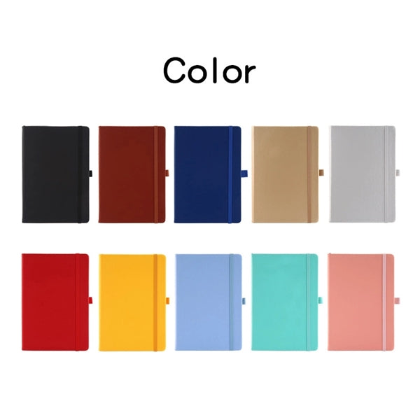 Classic A5 PU Leather Hardcover Notebook with Pen Loop