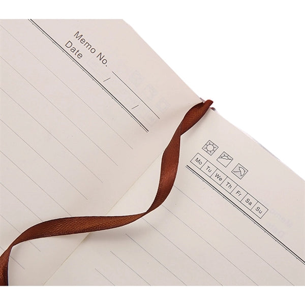 Classic A5 PU Leather Hardcover Notebook with Pen Loop