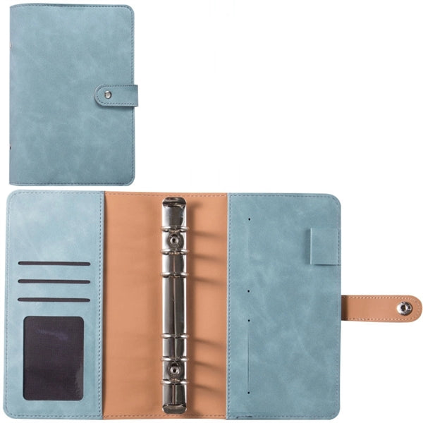 A6 sized 6 Ring Faux Leather Binder