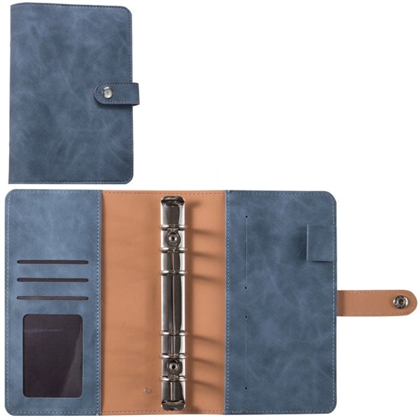 A6 sized 6 Ring Faux Leather Binder