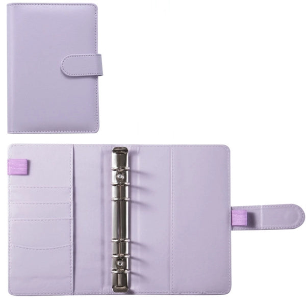 A6 sized 6 Ring Faux Leather Binder
