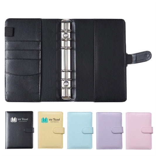 A6 sized 6 Ring Faux Leather Binder