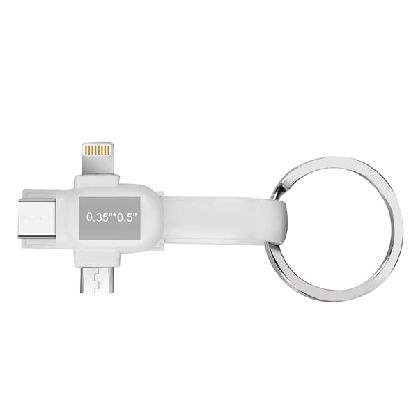 Arleta 3-in-1 Magnetic Key Ring and Charging Cable
