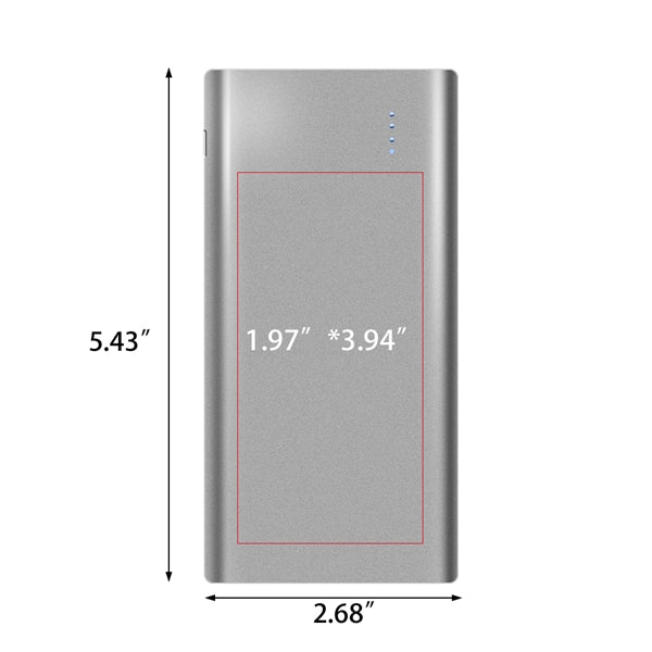 Keswick Sleek Aluminum 10000mAh Power Bank