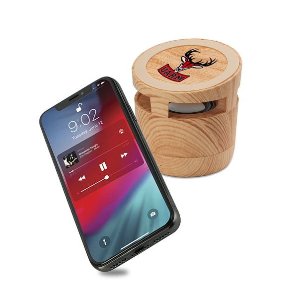 LaBagh Wood Wireless Charger and Speaker