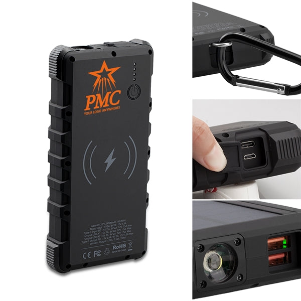 Neptune IP67 Waterproof Solar 24000mAh Power Bank