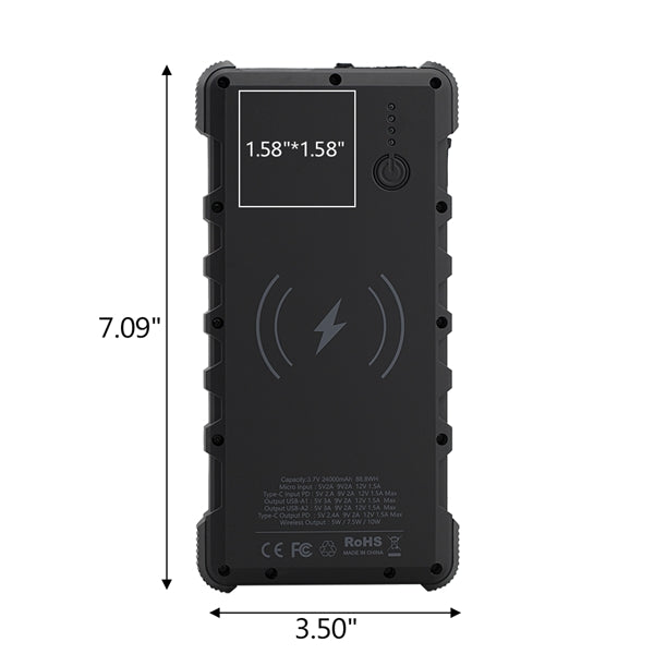 Neptune IP67 Waterproof Solar 24000mAh Power Bank