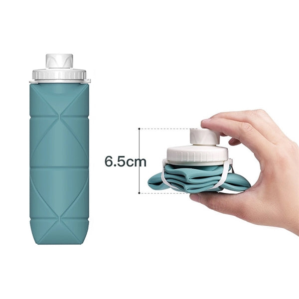 20oz Silicone Collapsible Sports Water Bottle Foldable Cup