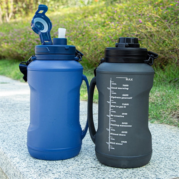 70oz Half Gallon Silicone Collapsible Sport Water Bottle Jug