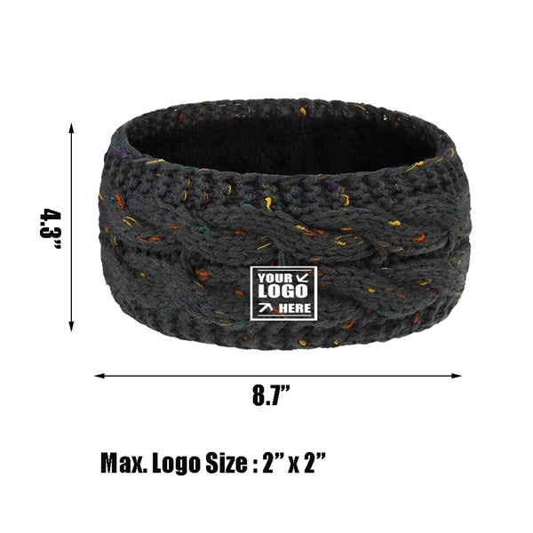 Knitted Hair Cap with Fleece Lining