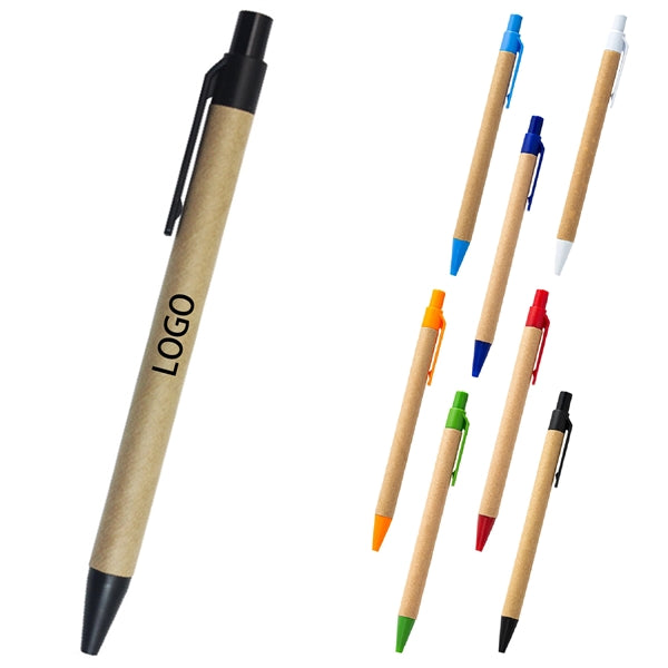 Enverimental Kraft Paper Press Ball Point Pen
