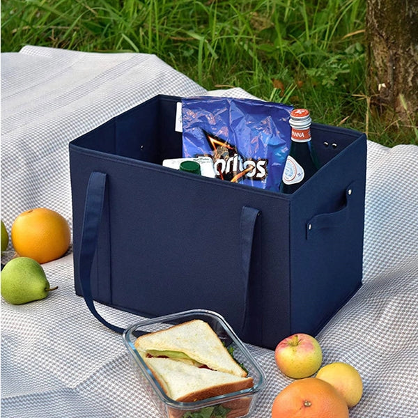 Deluxe Folding Grocery Bag Large Capacity Storage Organizer
