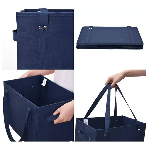 Deluxe Folding Grocery Bag Large Capacity Storage Organizer
