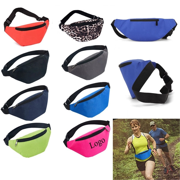 Fanny Pack Waist Bag with Zipper Closures and Adjust Strap