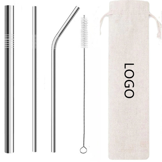 Stainless Steel Drinking Straw Set