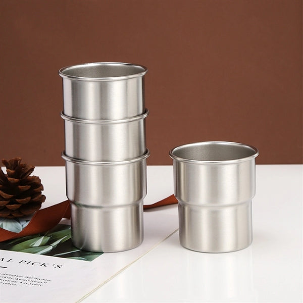 10 Oz. Stackable Stainless Steel Camping Cup