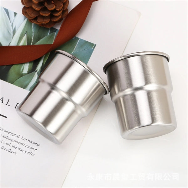 10 Oz. Stackable Stainless Steel Camping Cup