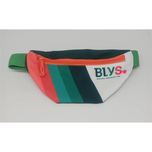 Full Colored Sublimated Zippered ECO Friendly Fanny Pack.