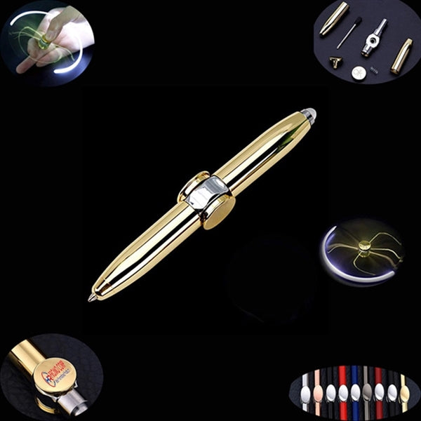 Multifunction Fingertip Gyro Pen With Led Light