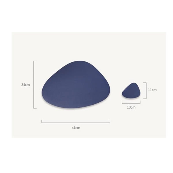 Round Leather Placemat Insulation Coffee Mat