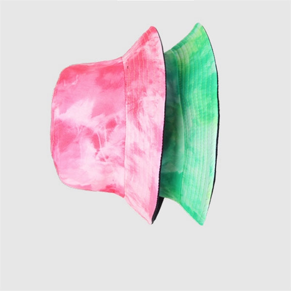 Painted Tie-dyed Cotton Bucket Cap