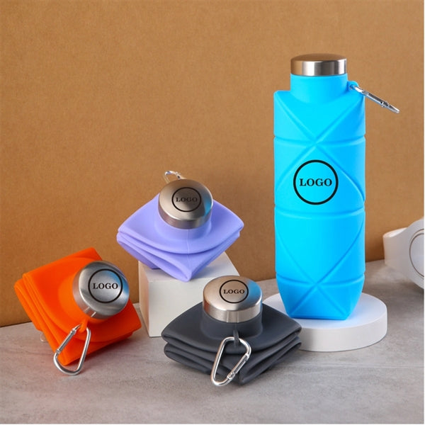 Travel Sport Silicone Collapsible Water Bottle