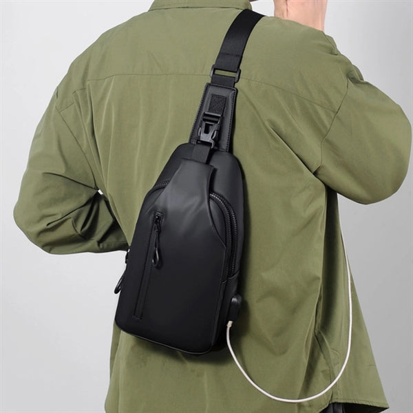 Sling Backpack For Men With Usb Charging Port