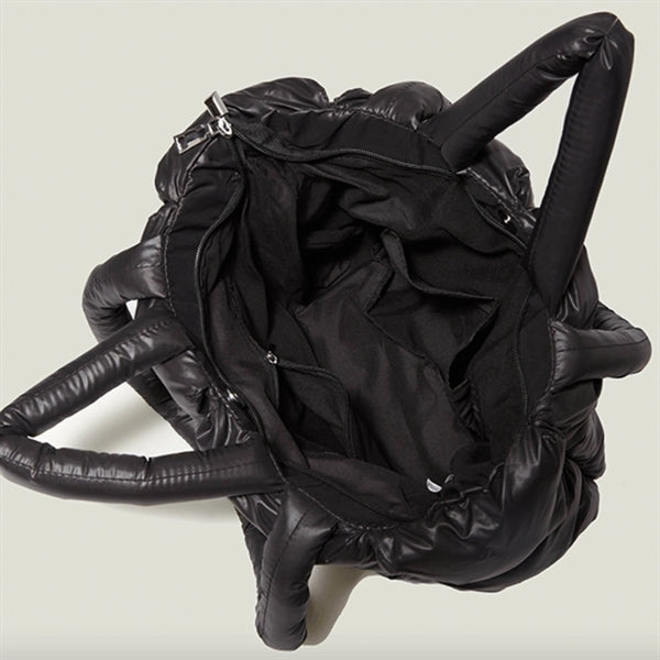 Quilted Puffer Down Cotton Winter Tote Bag