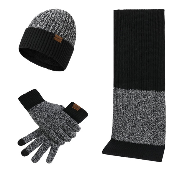 3 Pcs Winter Hat Scarf Gloves Set