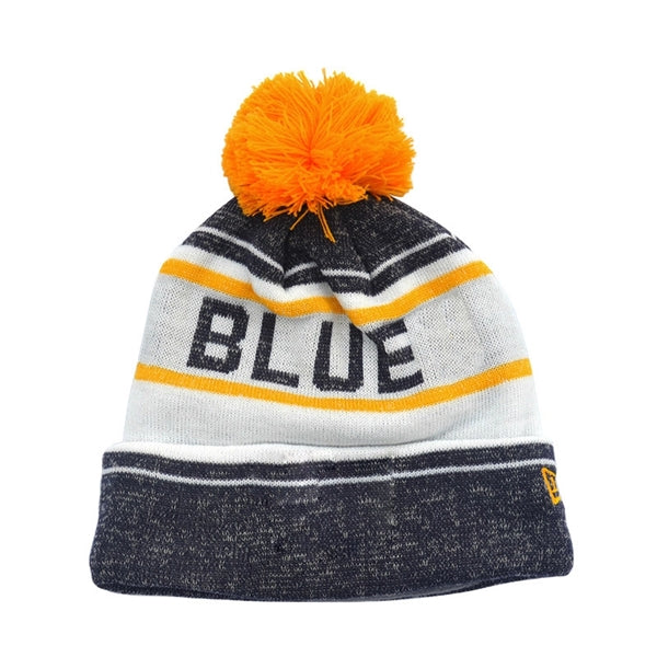 Two-Tone Knit Pom Beanie