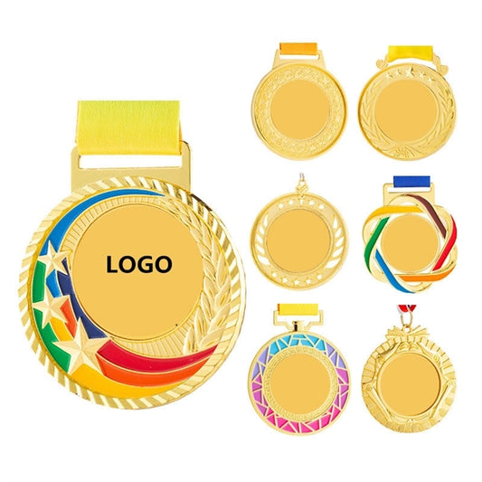 Gold Silver Bronze Award Medals w/ Neck Ribbon