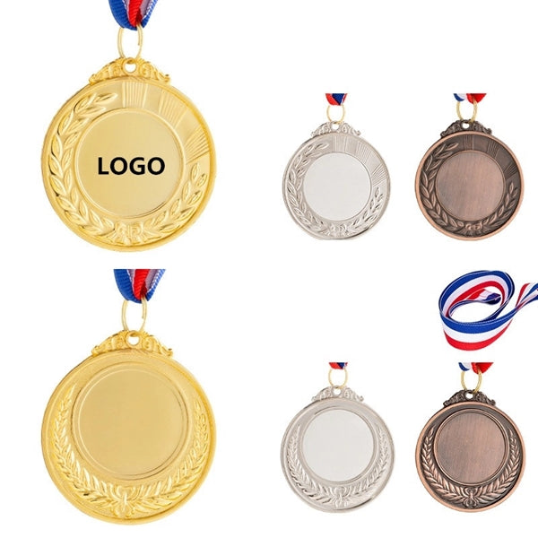 Gold Silver Bronze Award Medals w/ Neck Ribbon