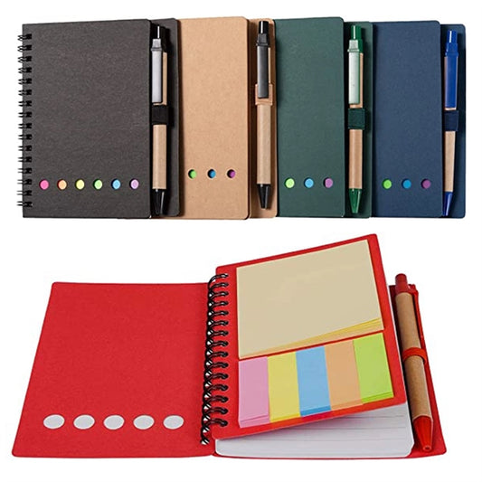Spiral Notebook And Sticky Notes