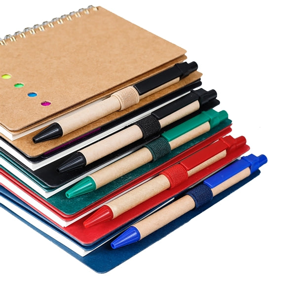 Spiral Notebook And Sticky Notes