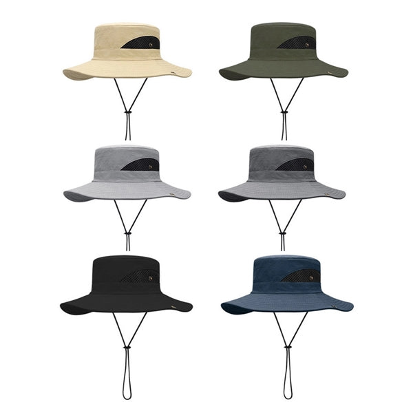 Polyester Bucket Hat with Mesh Sides