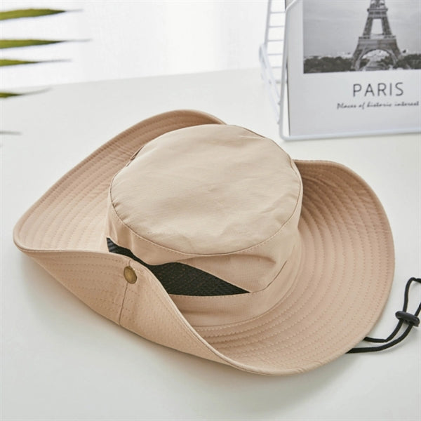Polyester Bucket Hat with Mesh Sides