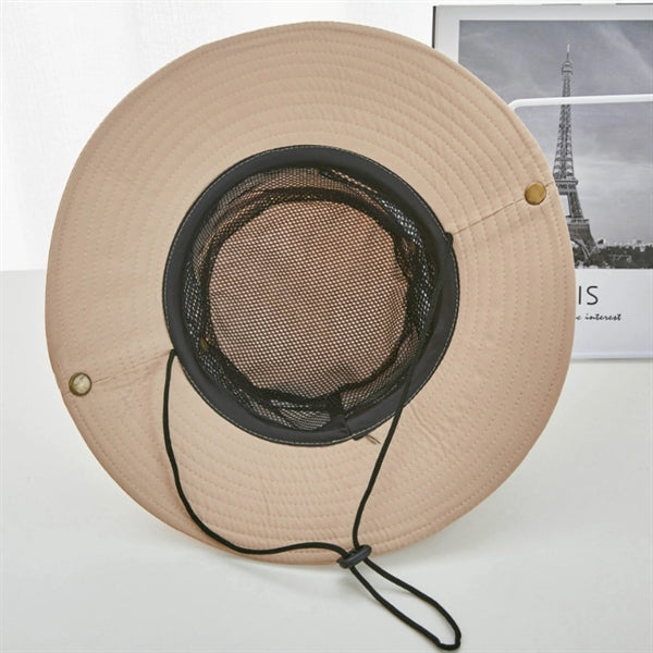 Polyester Bucket Hat with Mesh Sides