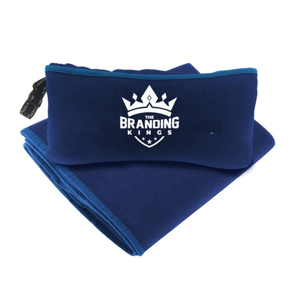 Polar fleece roll-up blanket
