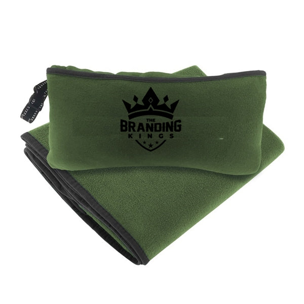 Polar fleece roll-up blanket