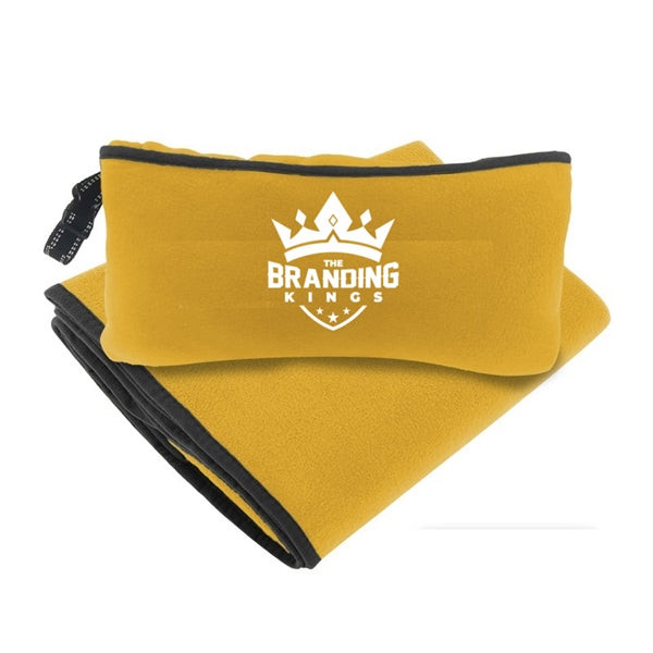 Polar fleece roll-up blanket