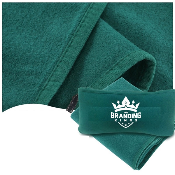 Polar fleece roll-up blanket