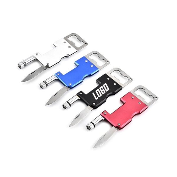 3-in-1 Bottle Opener Kit W/ Flashlight And Knife