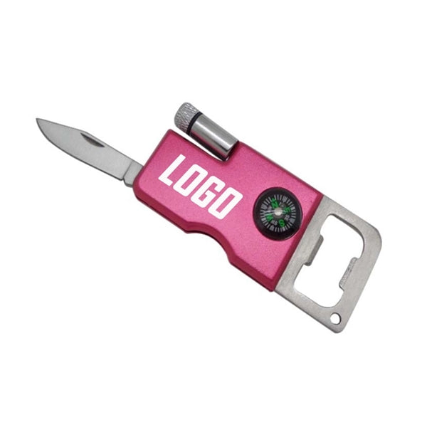 Bottle Opener With Flashlight & Knife