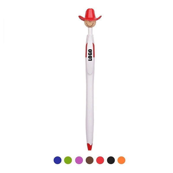 Cowboy Hat Ballpoint Pens Black Ink 0.7mm