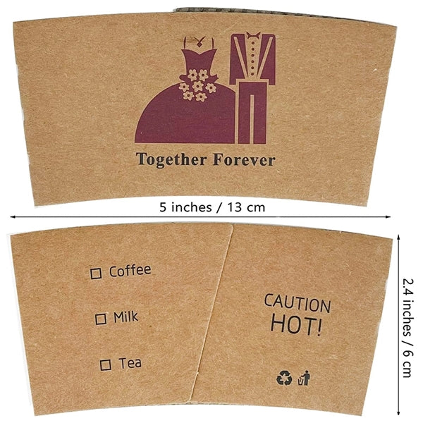 Kraft Paper Coffee Cup Sleeve