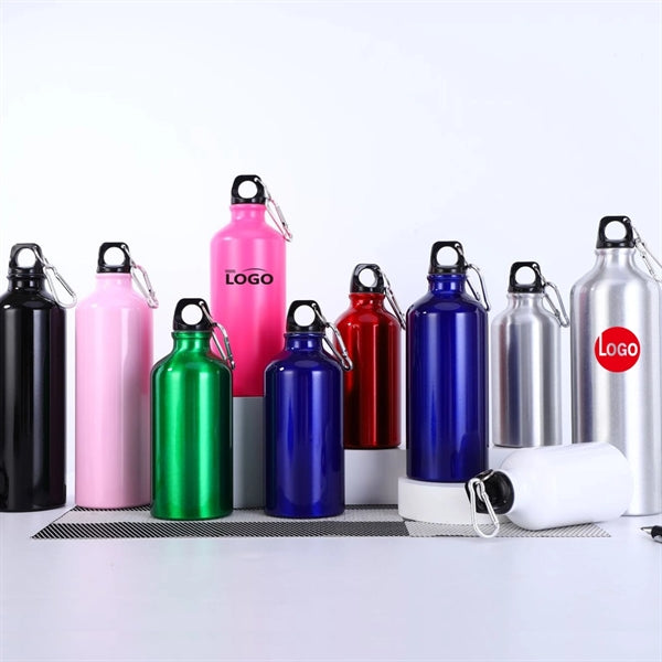 14OZ Aluminum Water Bottles with Carabiner