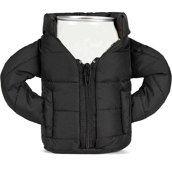 Zippered Puffy Jacket Can Coolie