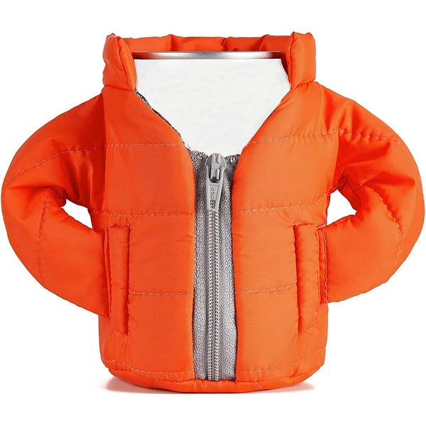 Zippered Puffy Jacket Can Coolie