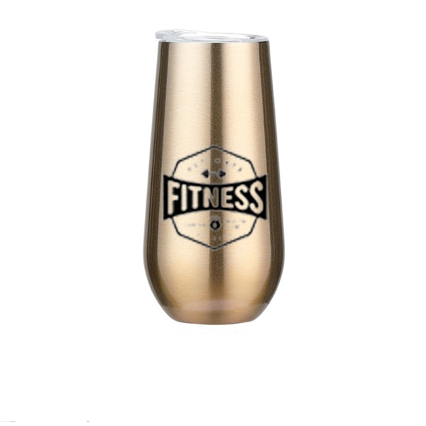 6 OZ Stainless Steel Unbreakable Cocktail Wine Tumbler Cups