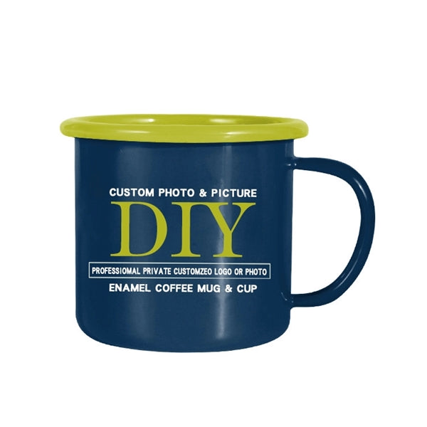 12 oz. Two-tone Enamel Coffee Mugs